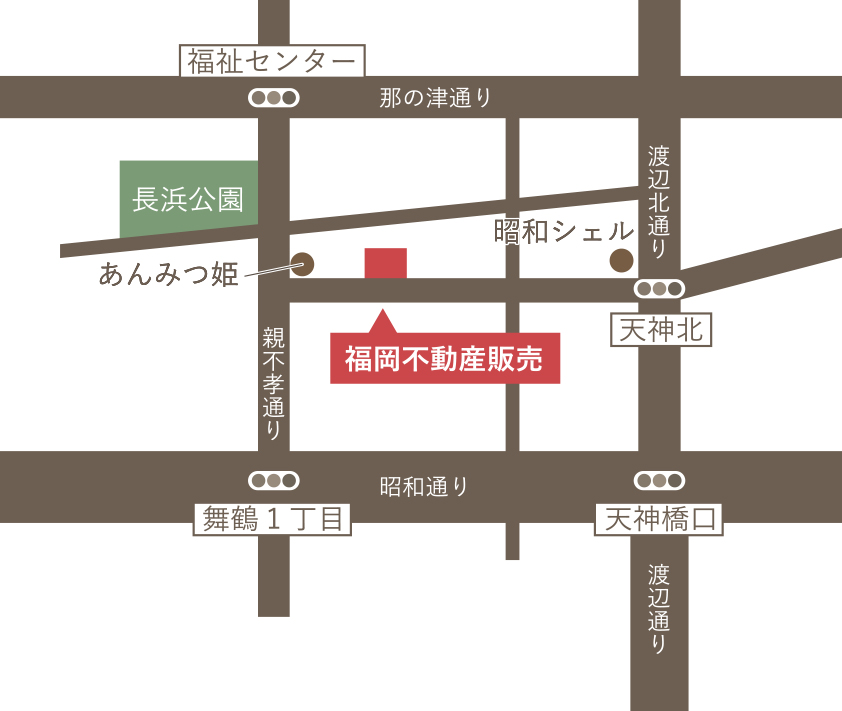 福岡市で不動産売買業者をお探しなら | map